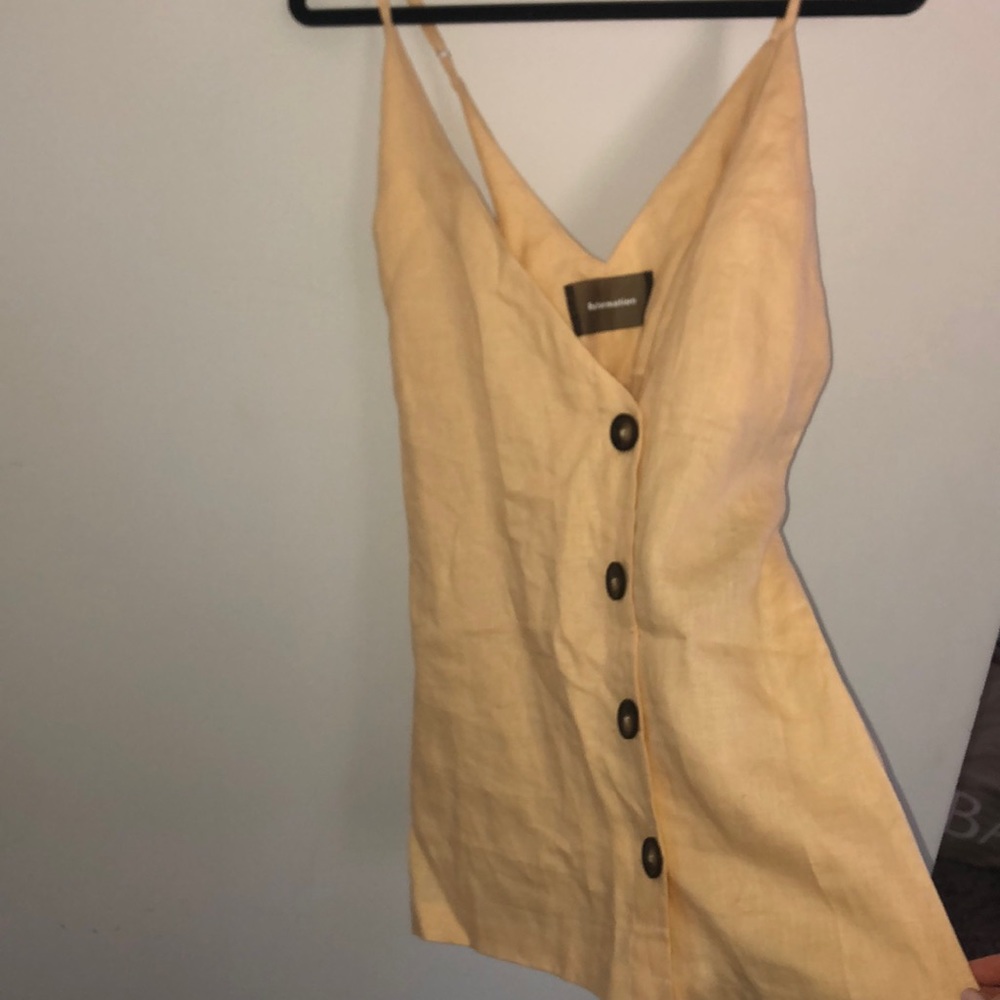 REFORMATION yellow romper